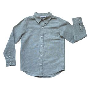 Janie and Jack The Linen-Cotton Shirt Sage Green Size 6